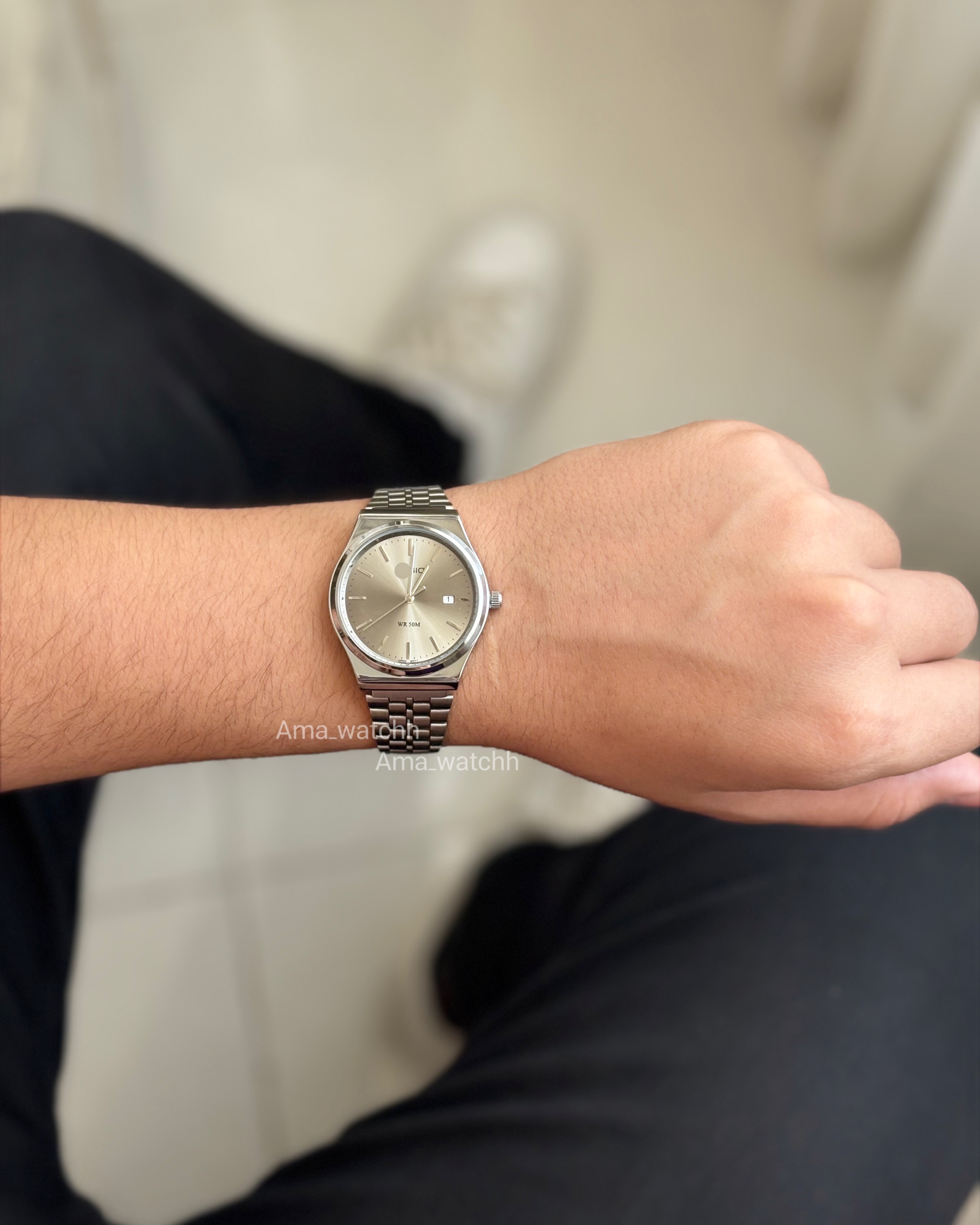 کاسیو آمبر بند سیلور صفحه طوسی